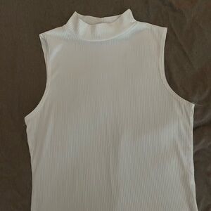 Olivia Rae White Ribbed Tank Top